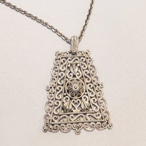 Silver Vintage Antique Style Necklace